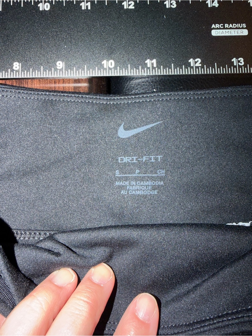 Nike Black Pleated Athletic Skort with White Swoosh - Picture 3 of 4